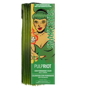 Pulp Riot Snake Eyes Kelly Green hair color tube front view