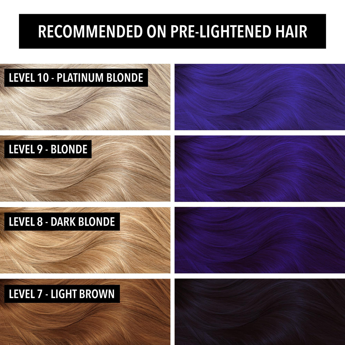 Pulp Riot Sorcery Indigo Blue hair color application process