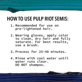 Pulp Riot Sorcery Indigo Blue hair color on model