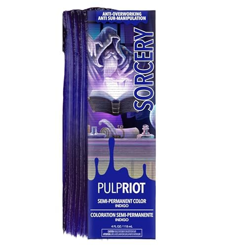 Pulp Riot Sorcery Semi Permanent Hair Color Indigo Blue 4 oz tube front view