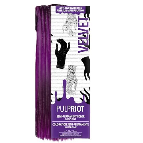 Pulp Riot Velvet Semi Permanent Hair Color Deep Purple 4 oz tube front view
