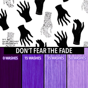 Pulp Riot Velvet Semi Permanent Hair Color Deep Purple on pre-lightened hair
