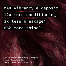 Pulp Riot Volatile Hair Color Deep Wine Red application process
