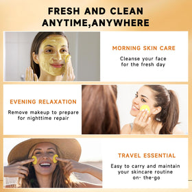 Pumkot Turmeric Kojic Acid Cleansing Pads showing texture