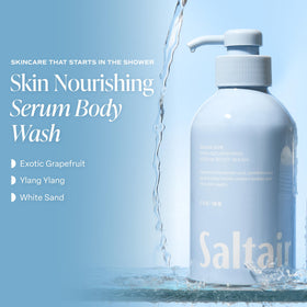 Pump of Saltair Seascape Body Wash in use