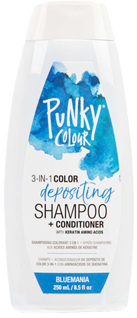 Punky 3-in-1 Color Depositing Conditioner Bluemania front view