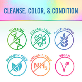 Punky 3-in-1 Color Depositing Conditioner Bluemania with blue hair model