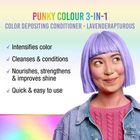 Punky 3-in-1 Color Depositing Conditioner Lavenderapturous back view