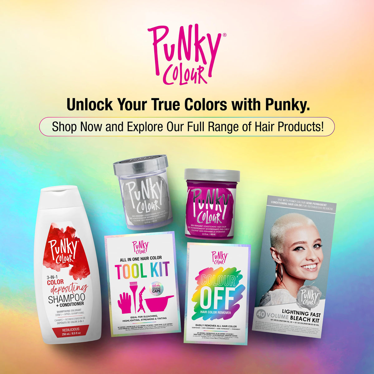 Punky 3-in-1 Color Depositing Conditioner Redilicious packaging