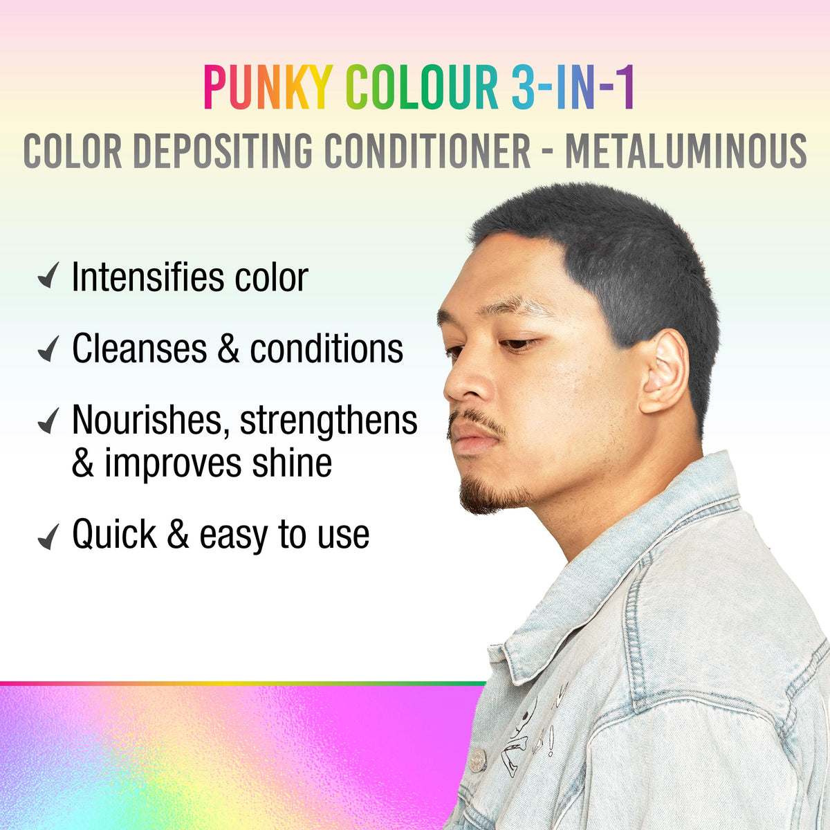 Punky 3-in-1 Hair Color Depositing Conditioner back view