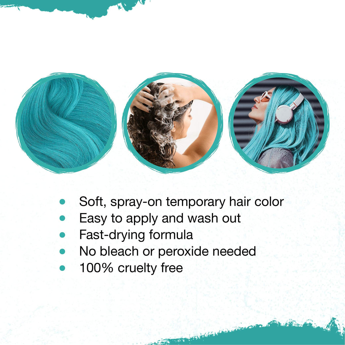 Punky Pastel Temporary Hair Color Spray application demonstration