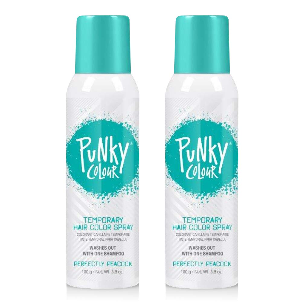 Punky Pastel Temporary Hair Color Spray in Perfectly Peacock front view