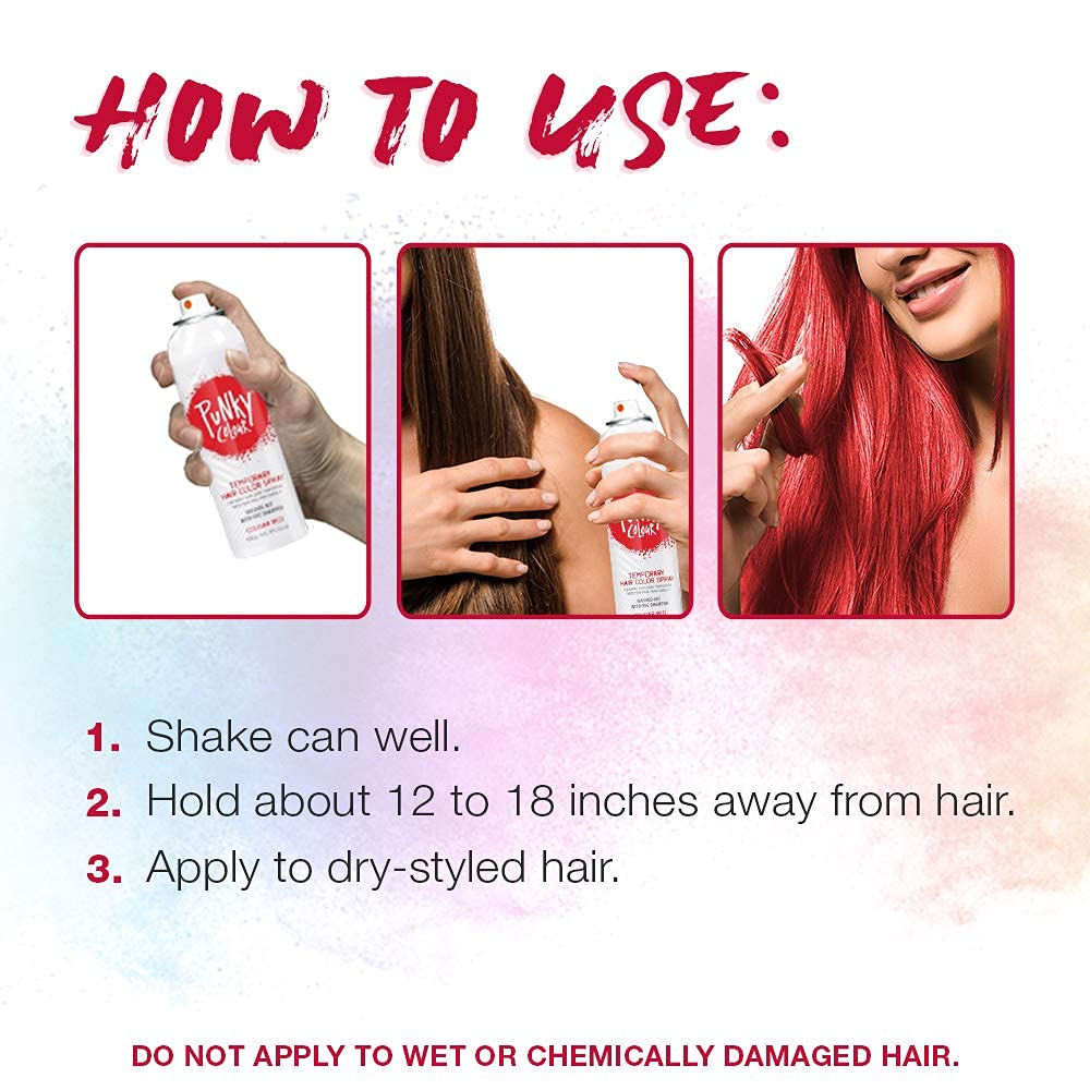Punky Temporary Hair Color Spray Cougar Red close-up of nozzle