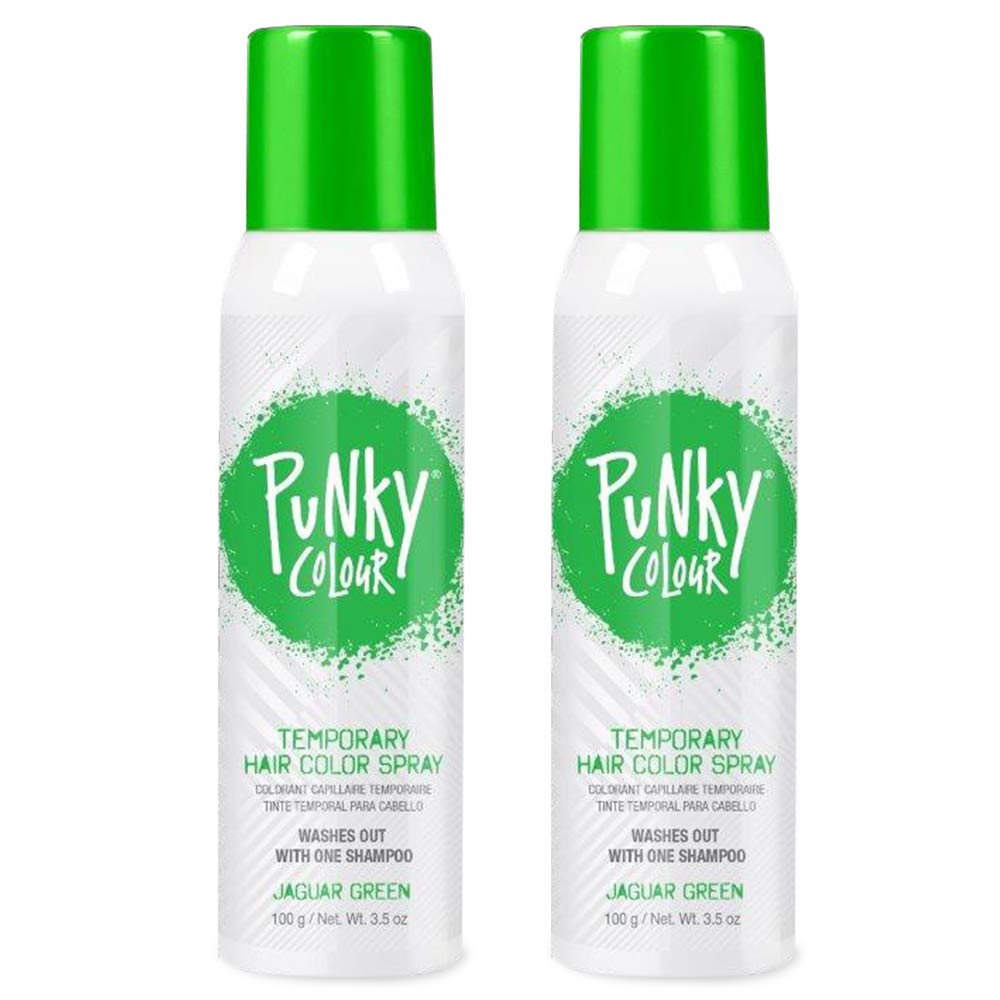 Punky Temporary Hair Color Spray Jaguar Green front view