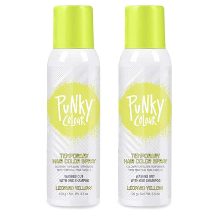 Punky Temporary Hair Color Spray Leopard Yellow 3.5 oz front view
