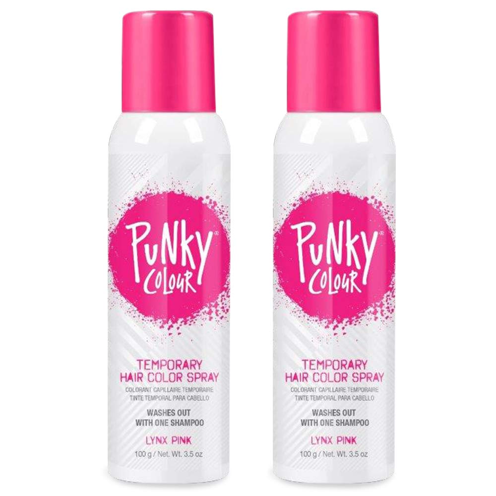 Punky Temporary Hair Color Spray Lynx Pink front view