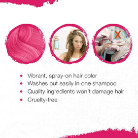 Punky Temporary Hair Color Spray Lynx Pink lifestyle scene