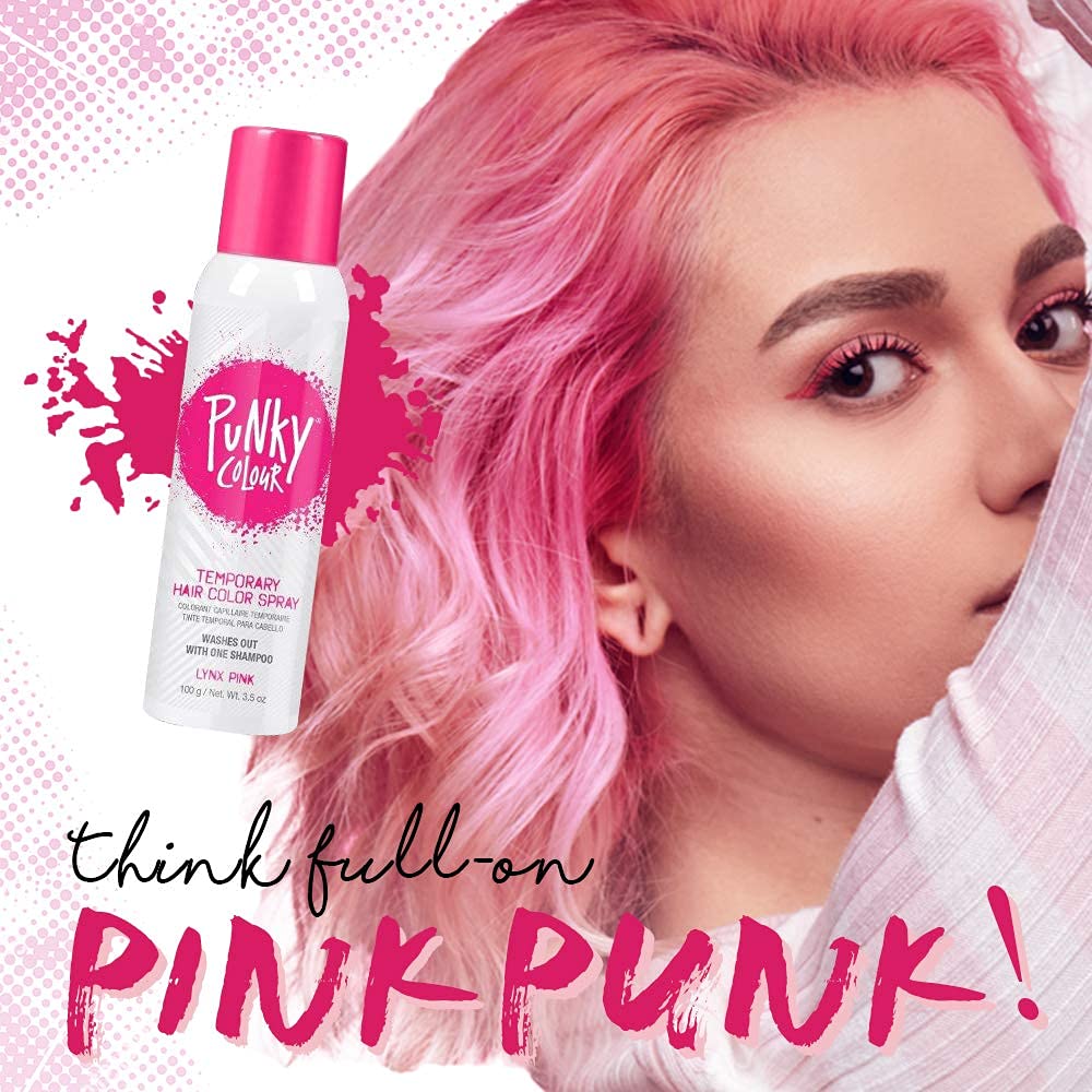 Punky Temporary Hair Color Spray Lynx Pink spray nozzle close-up