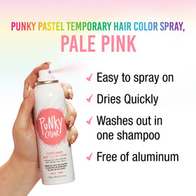 Punky Temporary Hair Color Spray Pale Pink back view