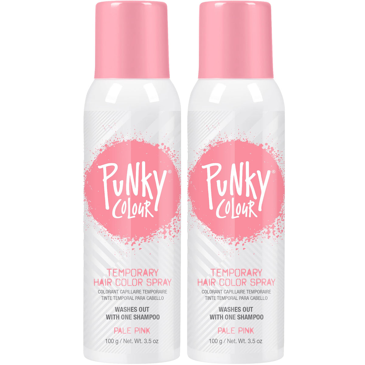 Punky Temporary Hair Color Spray Pale Pink front view