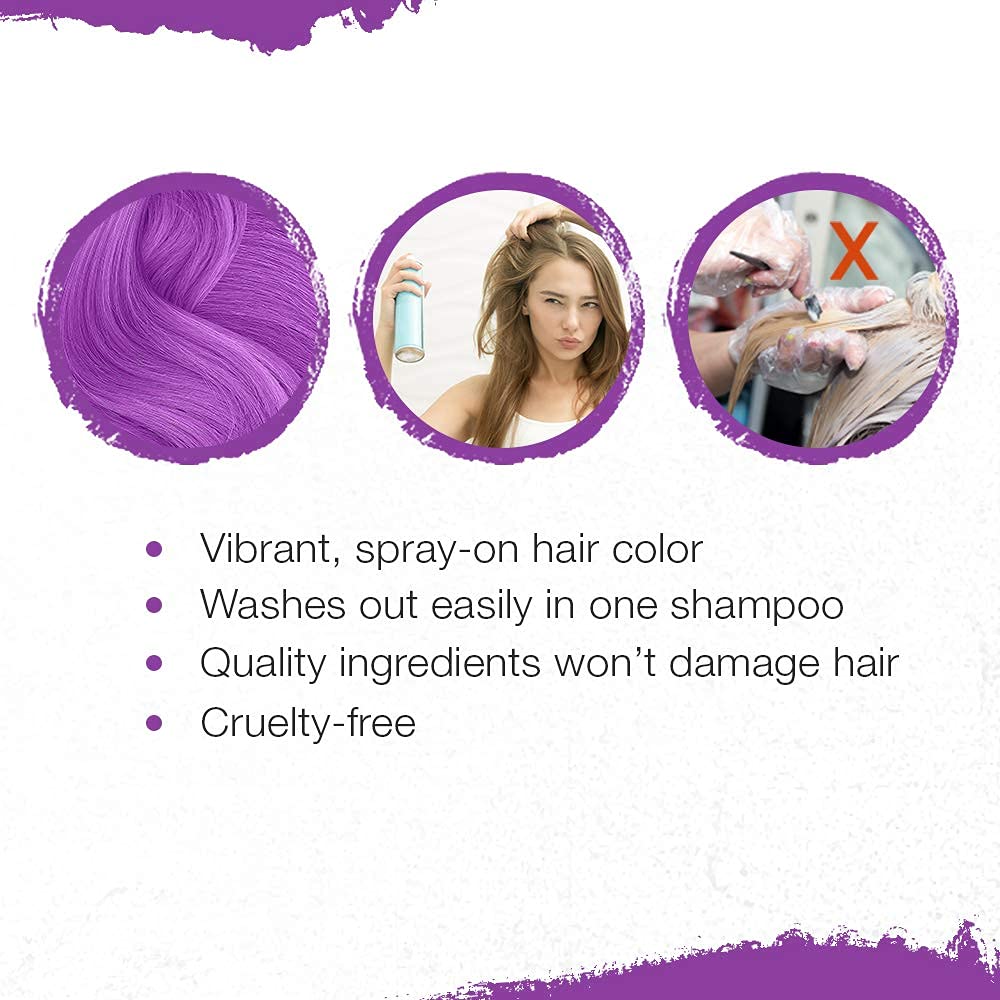Punky Temporary Hair Color Spray Panther Purple packaging