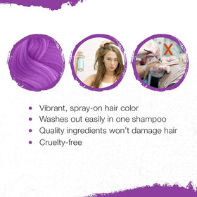 Punky Temporary Hair Color Spray Panther Purple packaging