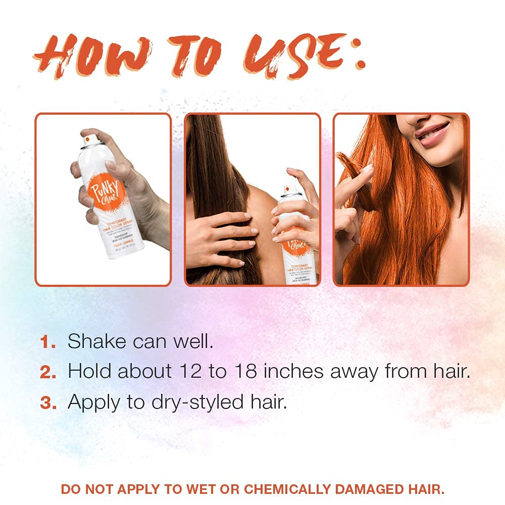 Punky Temporary Hair Color Spray Tiger Orange packaging