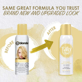 Punky Temporary Hair Highlight Spray Beach Blonde back view