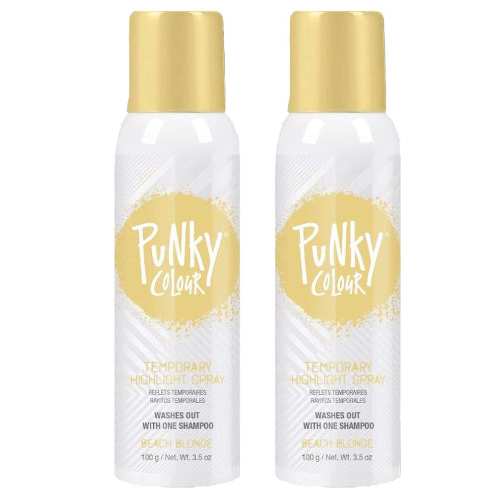 Punky Temporary Hair Highlight Spray Beach Blonde front view