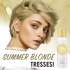Punky Temporary Hair Highlight Spray Beach Blonde side view