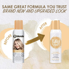 Punky Temporary Hair Highlight Spray Natural Blonde back view
