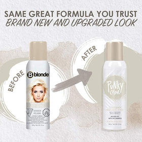 Punky Temporary Hair Highlight Spray Platinum Blonde back view