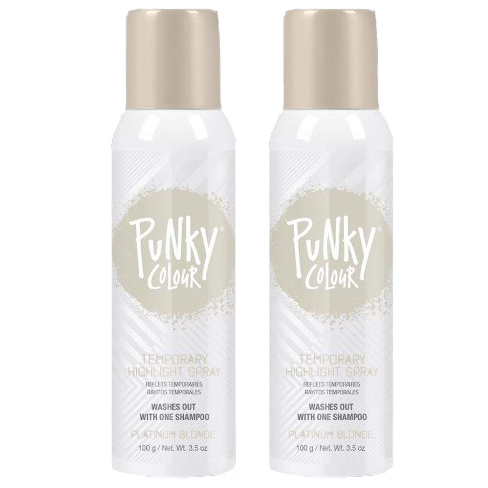Punky Temporary Hair Highlight Spray Platinum Blonde front view
