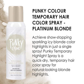Punky Temporary Hair Highlight Spray Platinum Blonde in hand