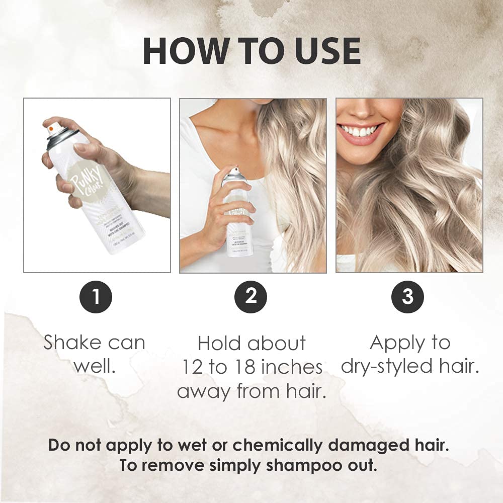 Punky Temporary Hair Highlight Spray Platinum Blonde packaging