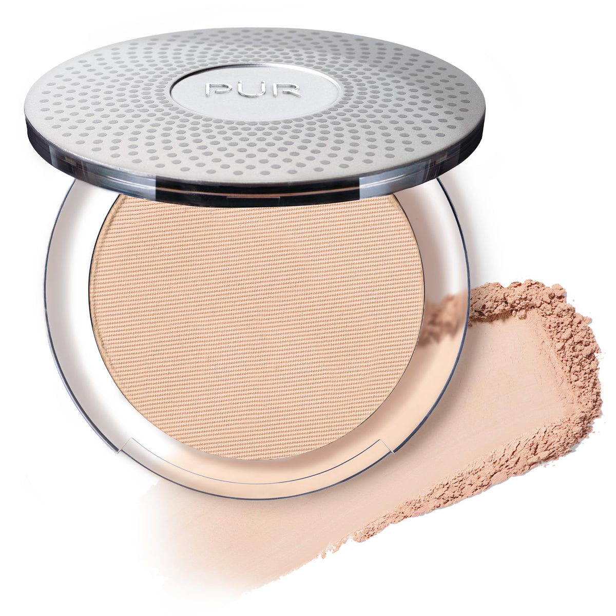 PÜR 4-in-1 Pressed Mineral Powder Foundation in Ivory front view