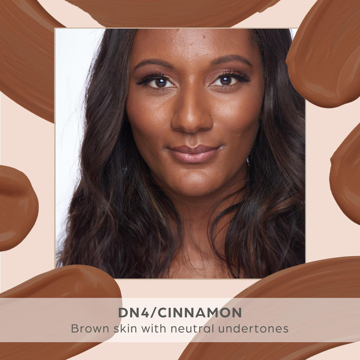 PÜR 4-in-1 Tinted Moisturizer Cinnamon texture on skin