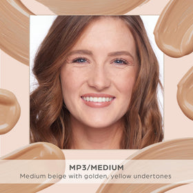 PÜR 4-in-1 Tinted Moisturizer SPF 20 Medium texture on skin