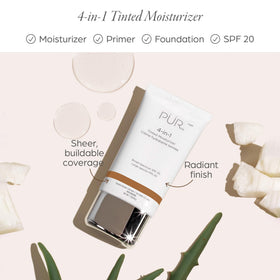 PÜR 4-in-1 Tinted Moisturizer SPF 20 packaging side view