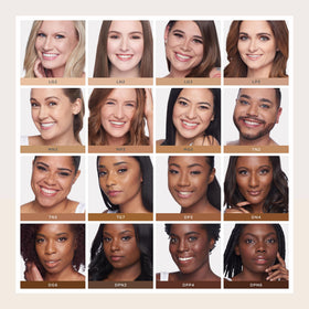 PÜR 4-in-1 Tinted Moisturizer tan shade application process