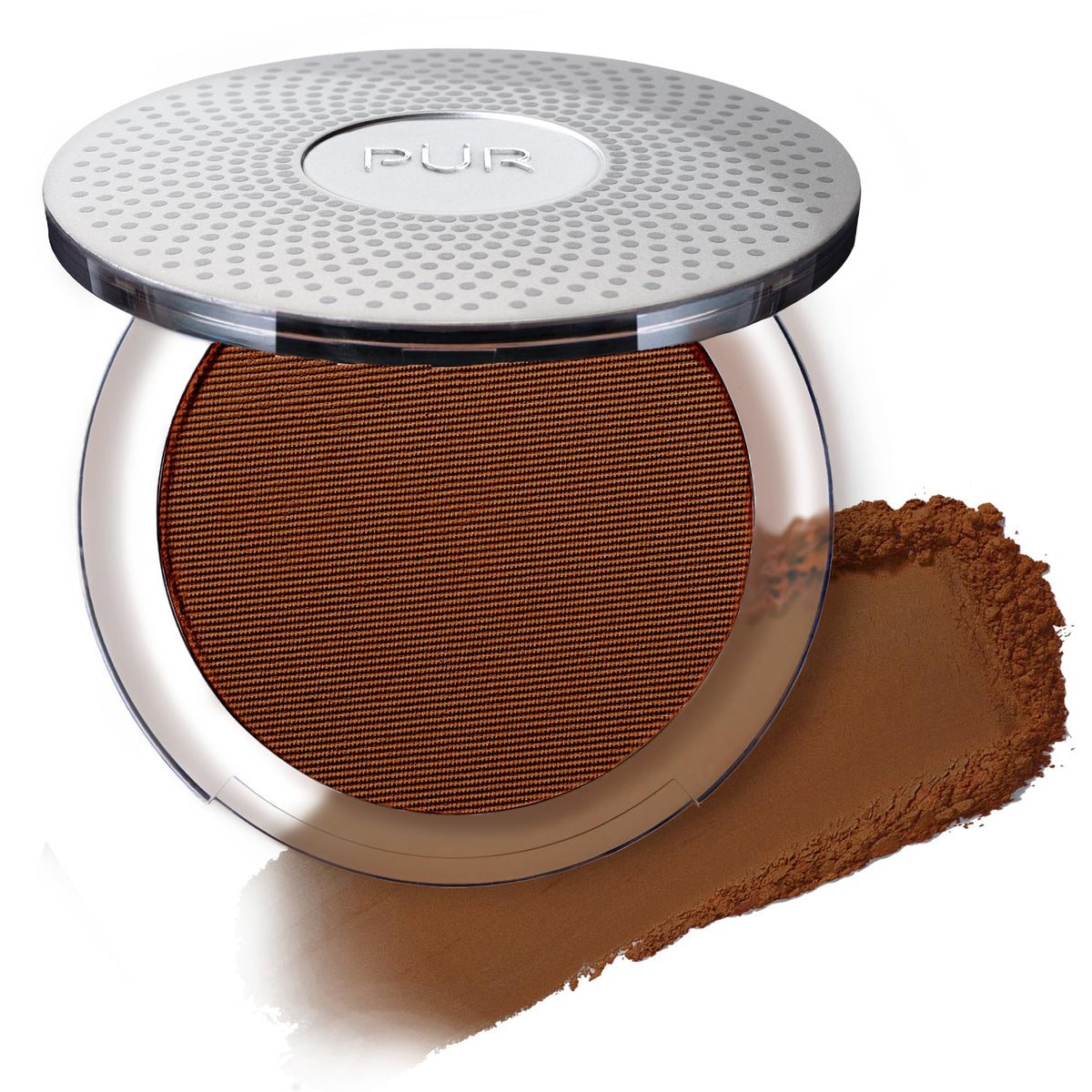 PÜR MINERALS 4-in-1 Pressed Mineral Powder Foundation Coffee front view