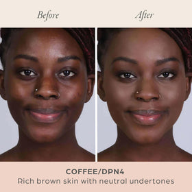 PÜR MINERALS 4-in-1 Pressed Mineral Powder Foundation Coffee texture close-up