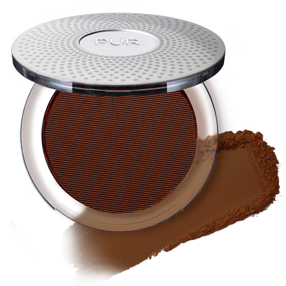 PÜR MINERALS 4-in-1 Pressed Mineral Powder Foundation in Truffle front view