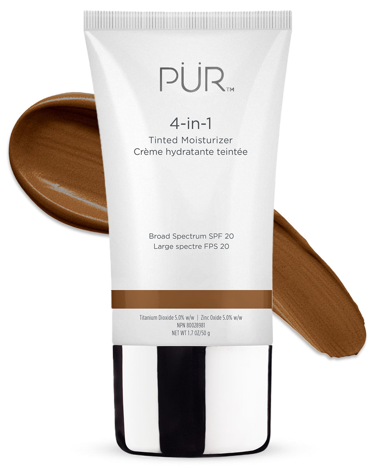 PÜR MINERALS 4-in-1 Tinted Moisturizer Dark Almond front view