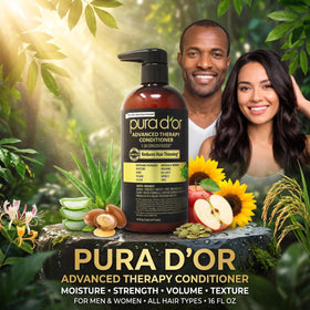 PURA D'OR Advanced Therapy Conditioner 16 Oz back view
