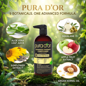 PURA D'OR Advanced Therapy Conditioner 16 Oz texture close-up