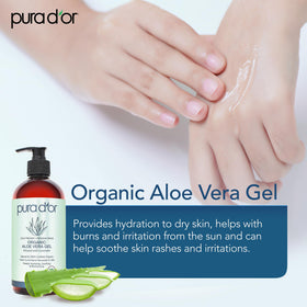 PURA D'OR Aloe Vera Gel Lavender packaging details