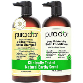 PURA D'OR Anti-Thinning Biotin Shampoo 24oz front view