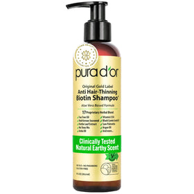 PURA D'OR Anti-Thinning Biotin Shampoo 8 fl oz front view