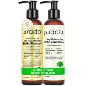 PURA D'OR Anti-Thinning Biotin Shampoo front view 8oz